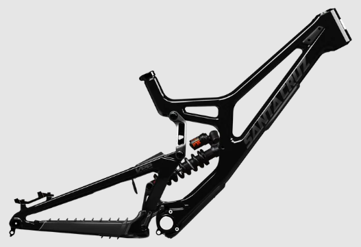 Santa Cruz V10 8 CC MX Frame - Fox Factory - Gloss Black Sparkle