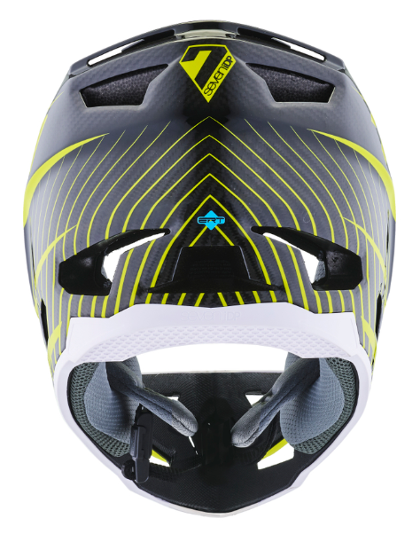 7 iDP Project 23 Carbon Full Face Helmet - Gloss Yellow-Black