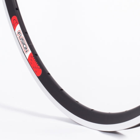 Velocity Fusion 700c Road Rim - Black-Silver