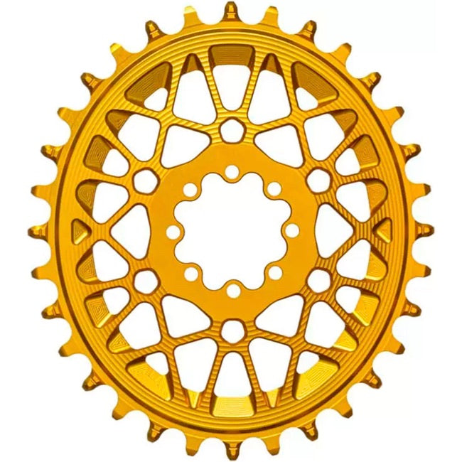 Absolute Black Oval SRAM T-Type DM 8-Hole Boost Chainring - Gold
