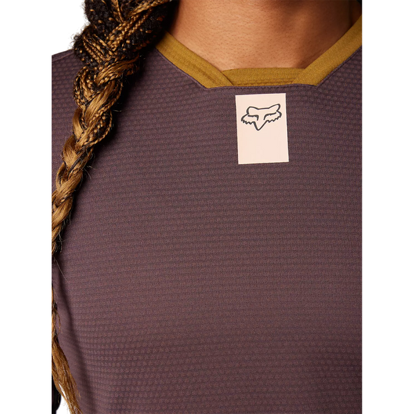 Fox Racing Defend Long Sleeve MTB Jersey Womens Rootbeer Cambria Bike