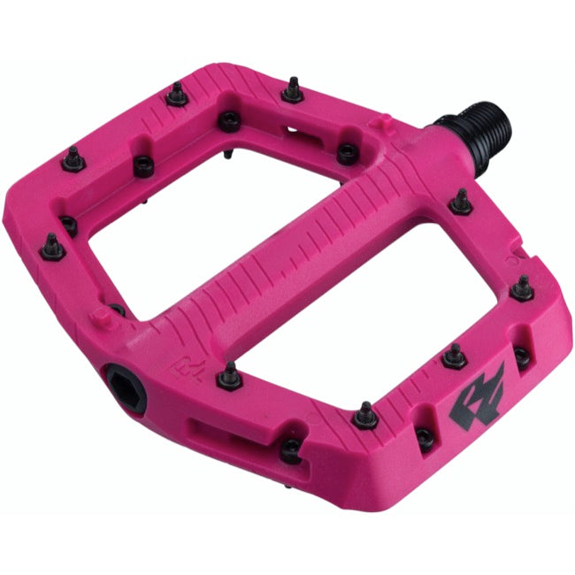 small flat pedals RaceFace Chester Platform Pedals Magenta Small