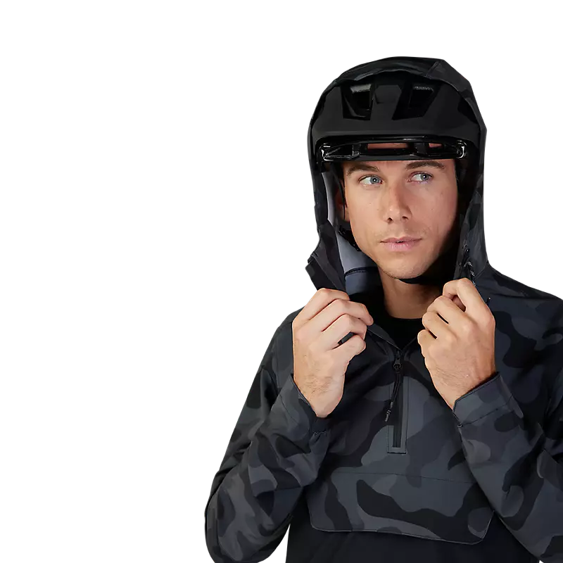 Fox Racing Ranger Wind Pullover - Black Camo - 2023