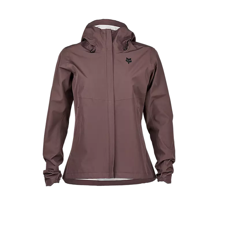 Fox Racing Women's Ranger 2.5L Water Jacket - Veste Femme VTT Imperméable Léger Avec Capuche Compatible Casque - Protection Météo 10K/3K Pour Sentiers
