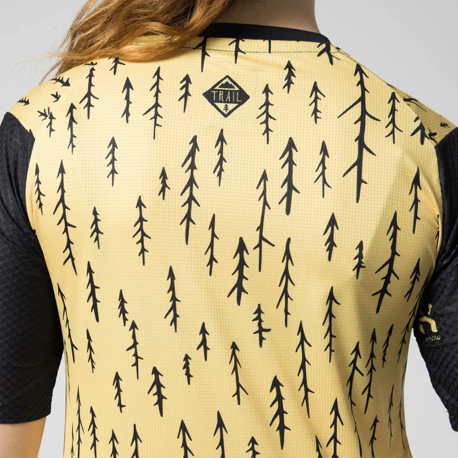 Leatt Trail 3.0 Short Sleeve MTB Jersey - Womens - Trails Yellow