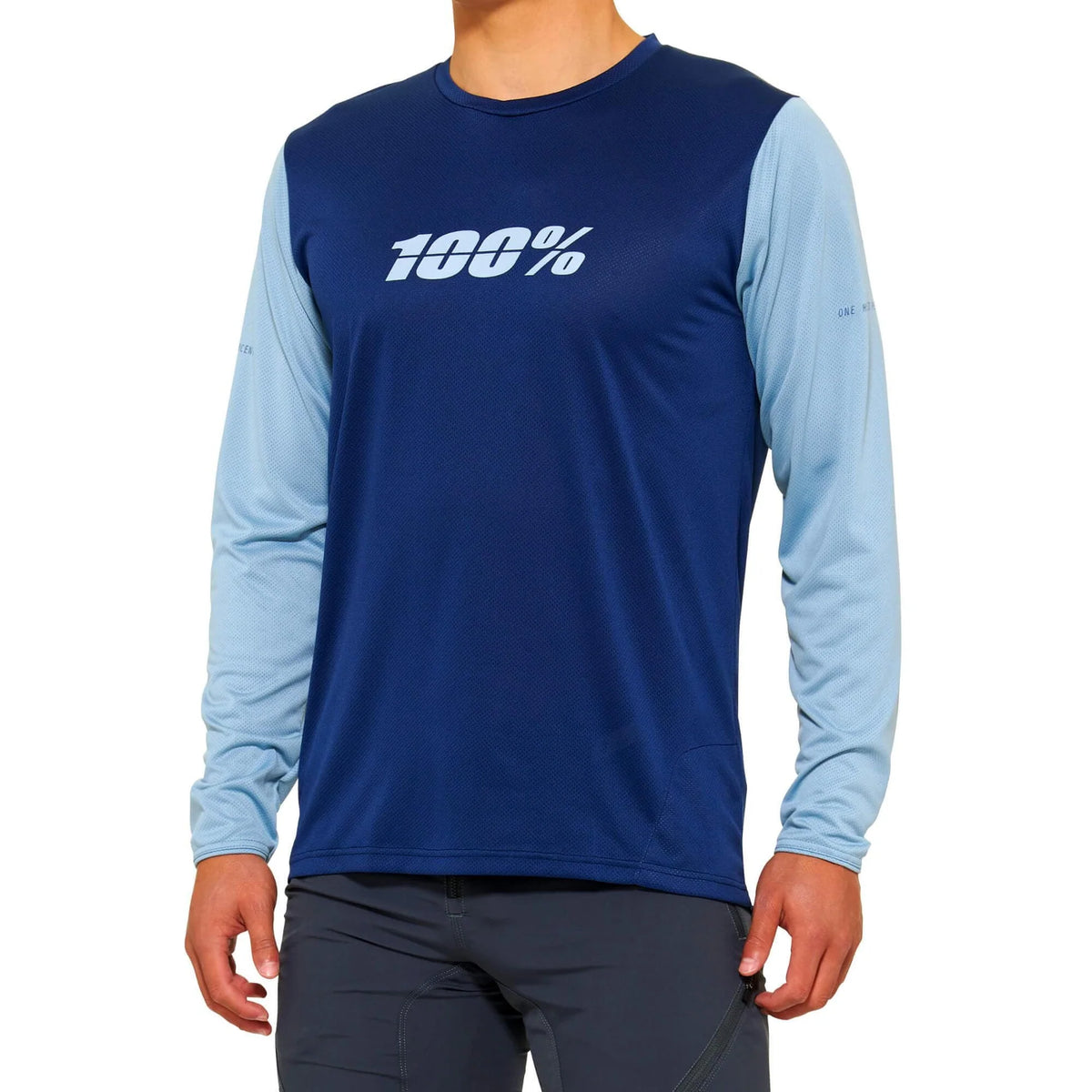 100% Ridecamp Long Sleeve MTB Jersey - Navy-Slate