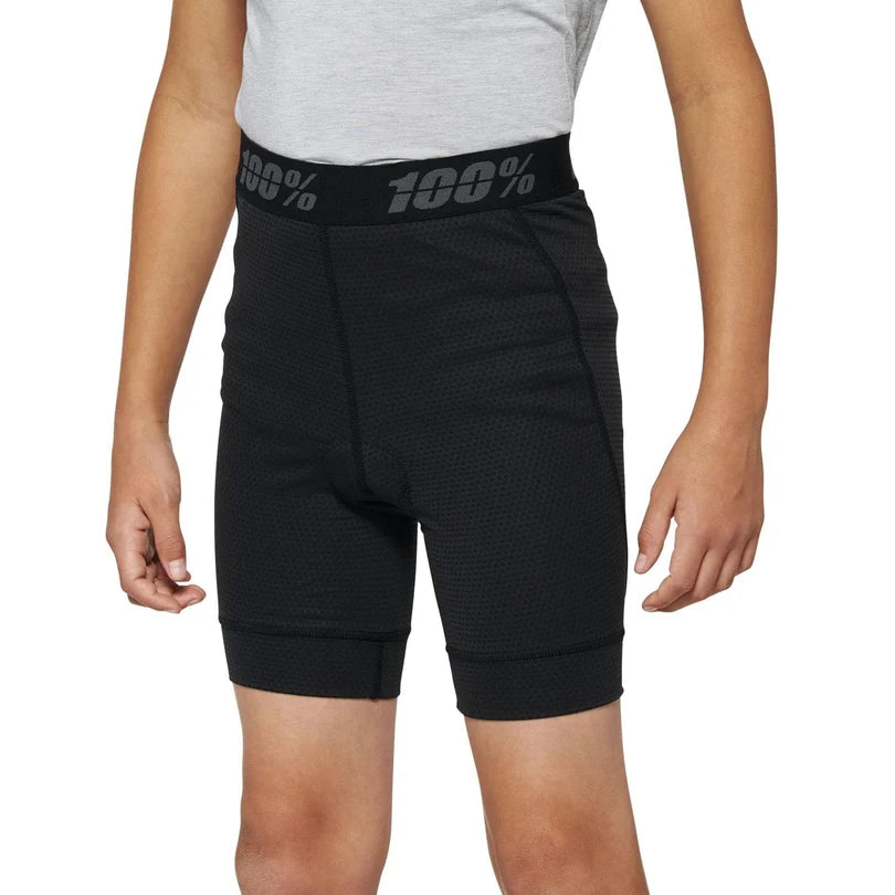 100% Ridecamp Short - With Liner - Youth - Black