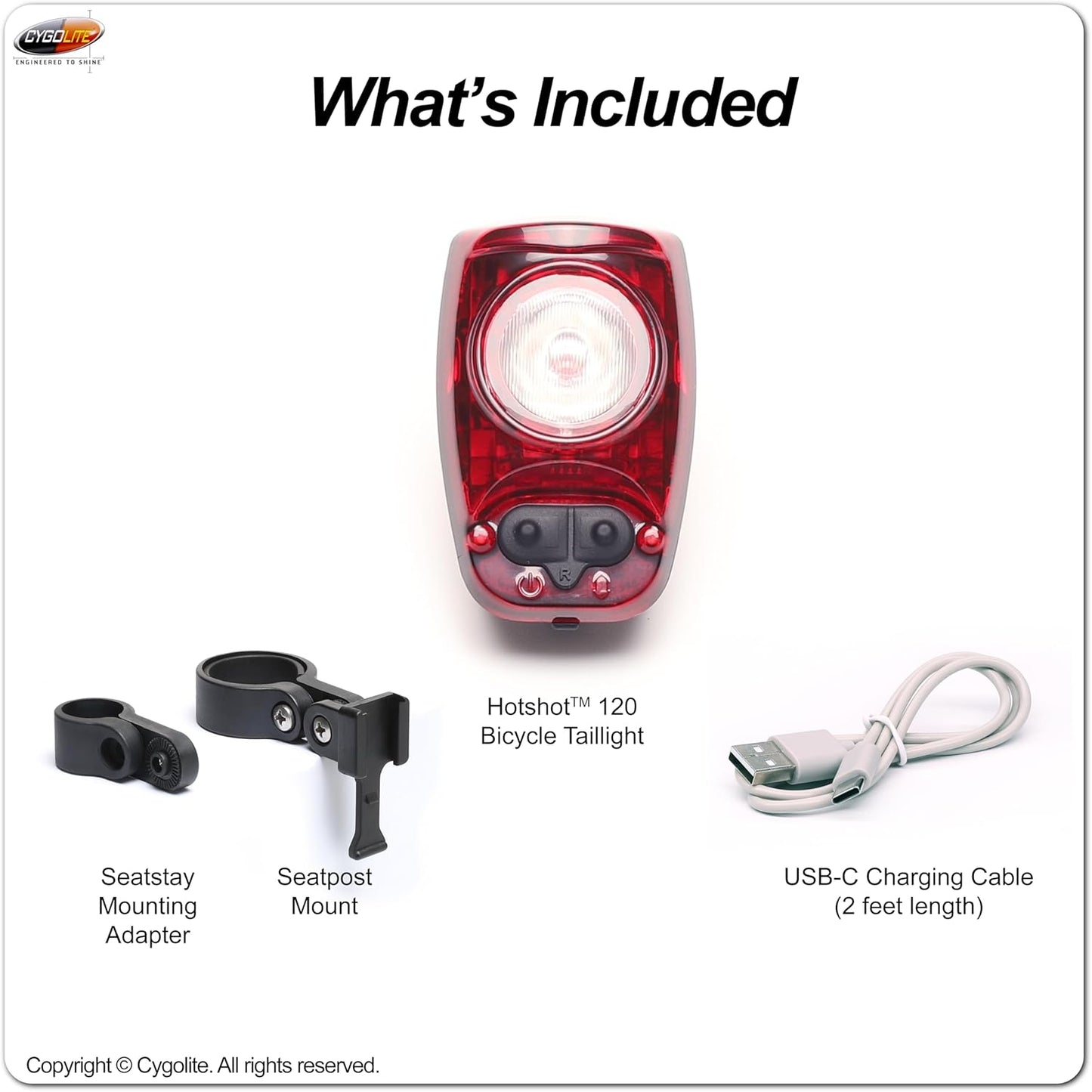 Cygo Lite Hotshot 120 USB Taillight