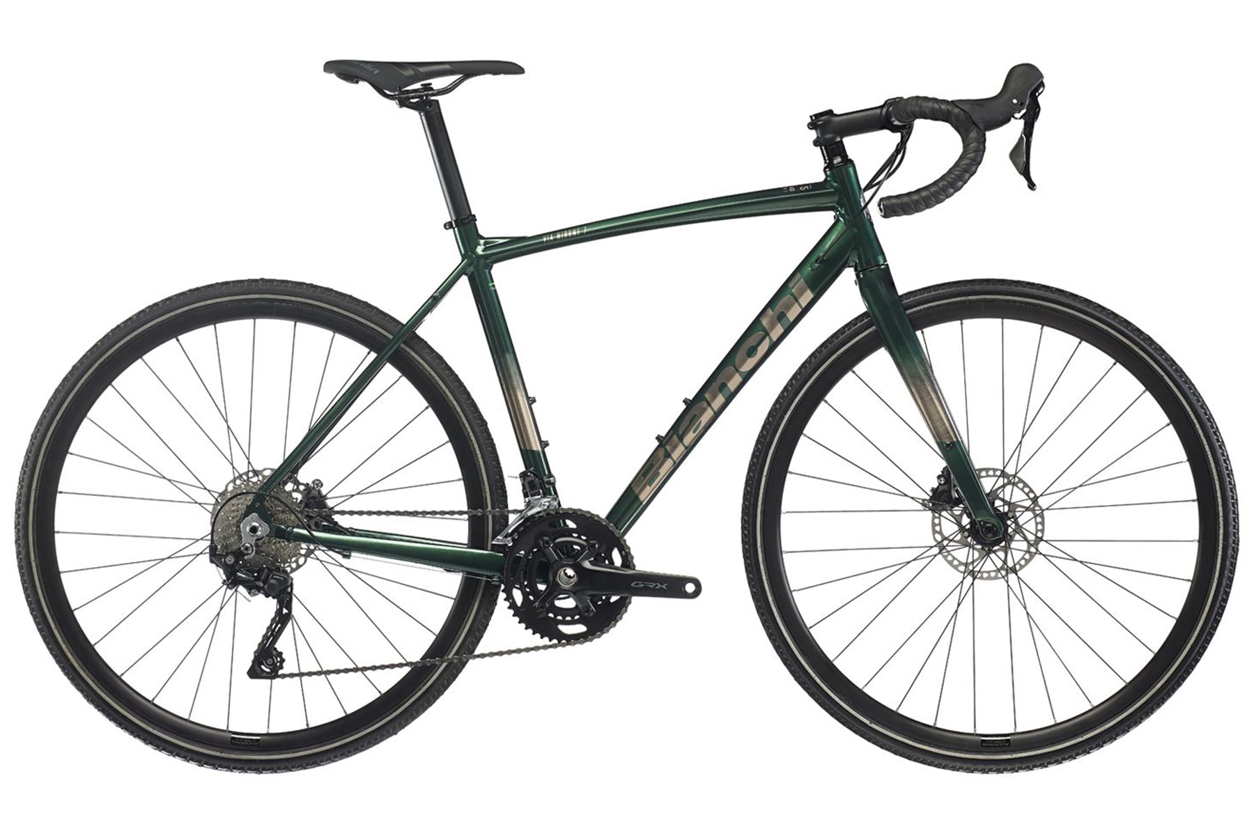 gravel bike mirror Bianchi Via Nirone 7 Allroad 700c - Green Forest-Bronze Mirror