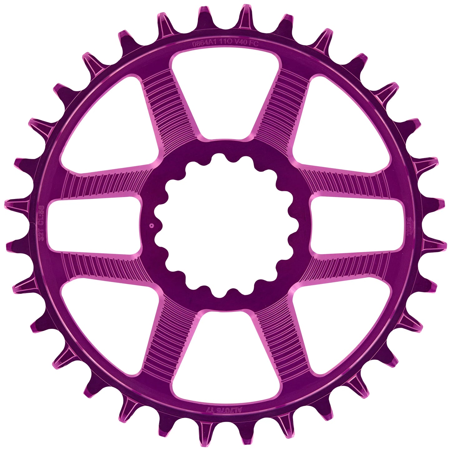 E Thirteen Helix Race Direct Mount Chainring - Eggplant