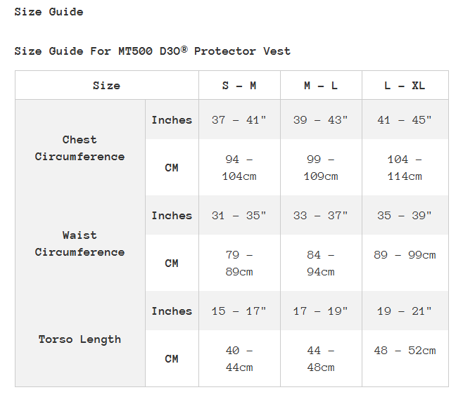 Endura MT500 D3O Protector Vest - Black