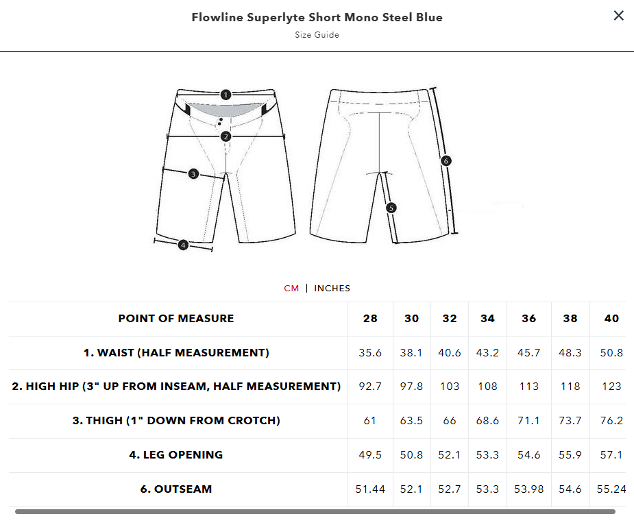 Troy Lee Designs Flowline Superlyte MTB Short - Steel Blue