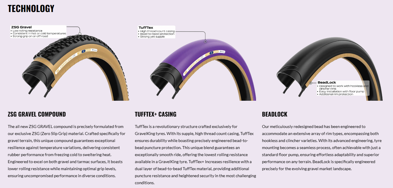 Panaracer Gravelking SS R 700c Folding Gravel Tire - Black-Amber