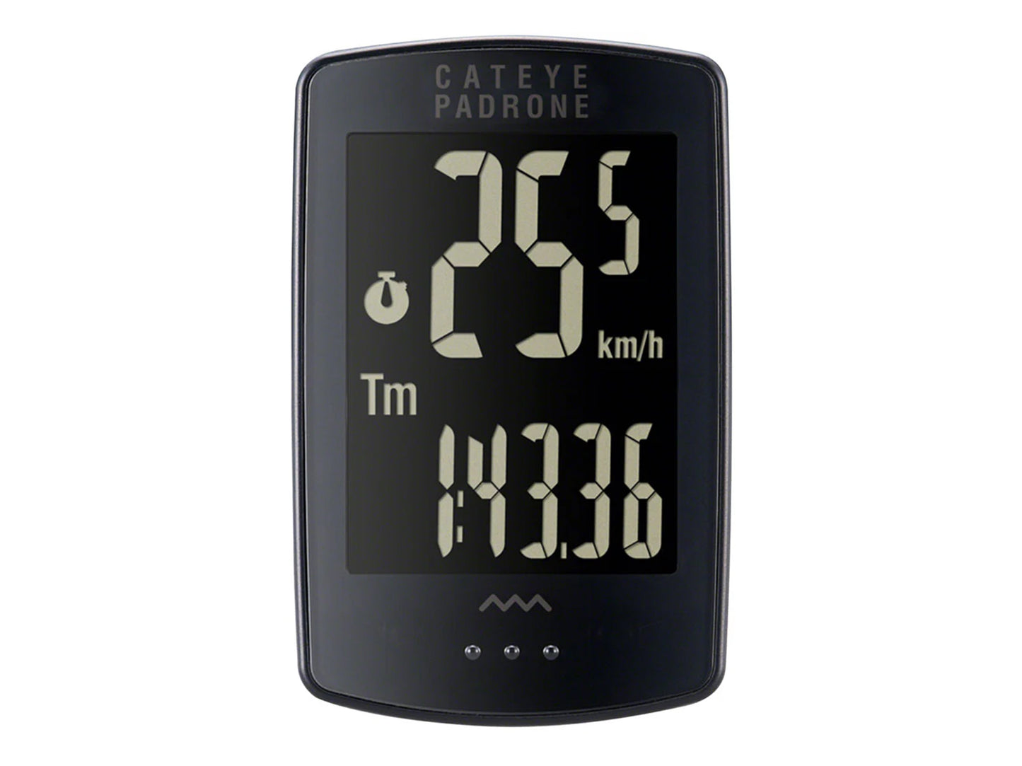 Cateye Padrone Stealth Wireless Cycling Computer - Black