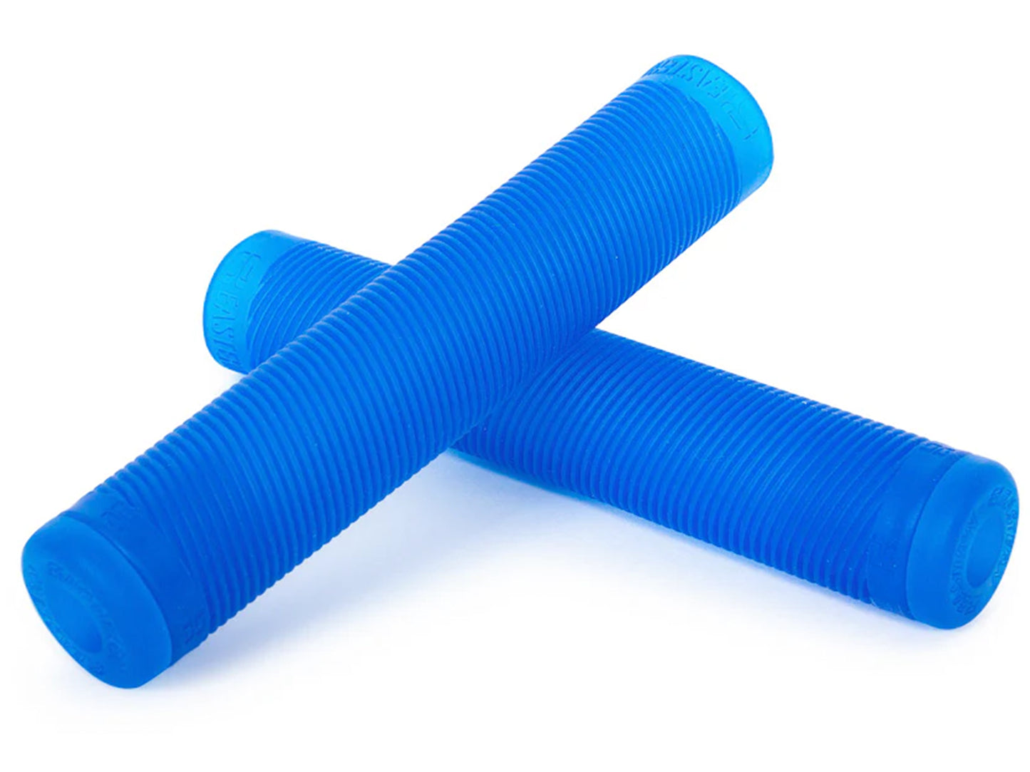 Eastern Riblet Flangeless BMX Grips - Translucent Blue