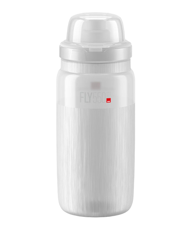 Elite Fly Tex Water Bottle - 550ml Unisex Cycling Water Bottle In Grey