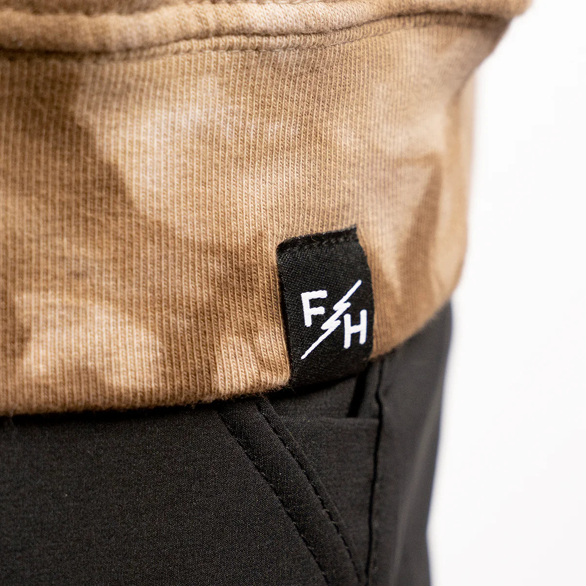 Fasthouse Emil Johansson Live and Enjoy Crew Neck Pullover - Tie Dye Brown-White