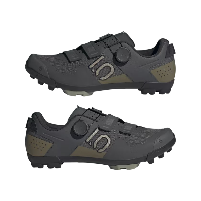 Five Ten Kestrel BOA Clipless MTB Shoe - Gray Six-Silver Pebble-Olive Strata