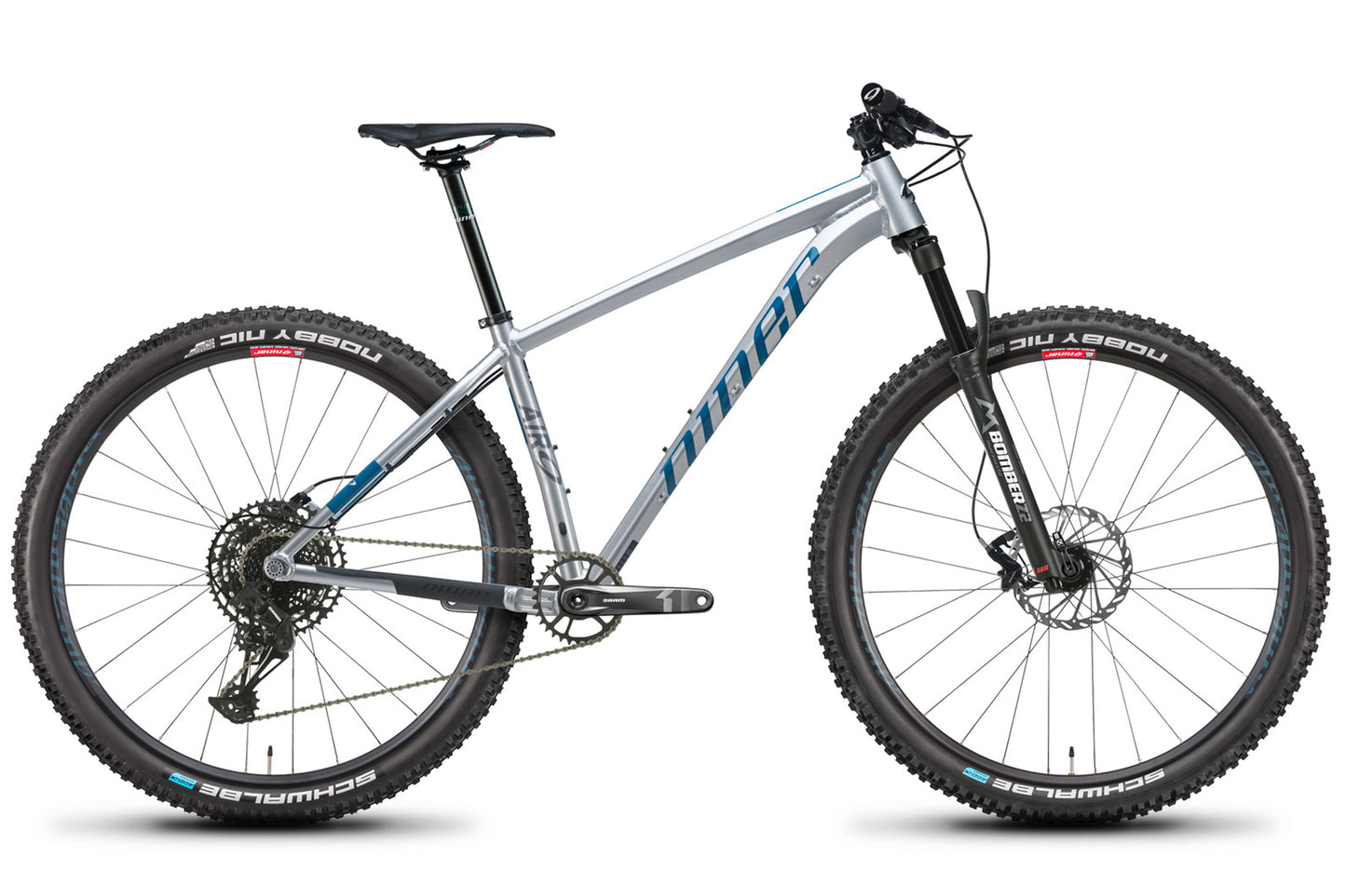 Niner AIR 9 29 - 2.5-Star Dropper - Silver-Baja Blue