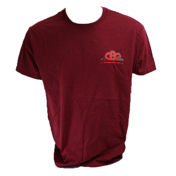 CBO Shut Up and Ride Tee - Cardinal