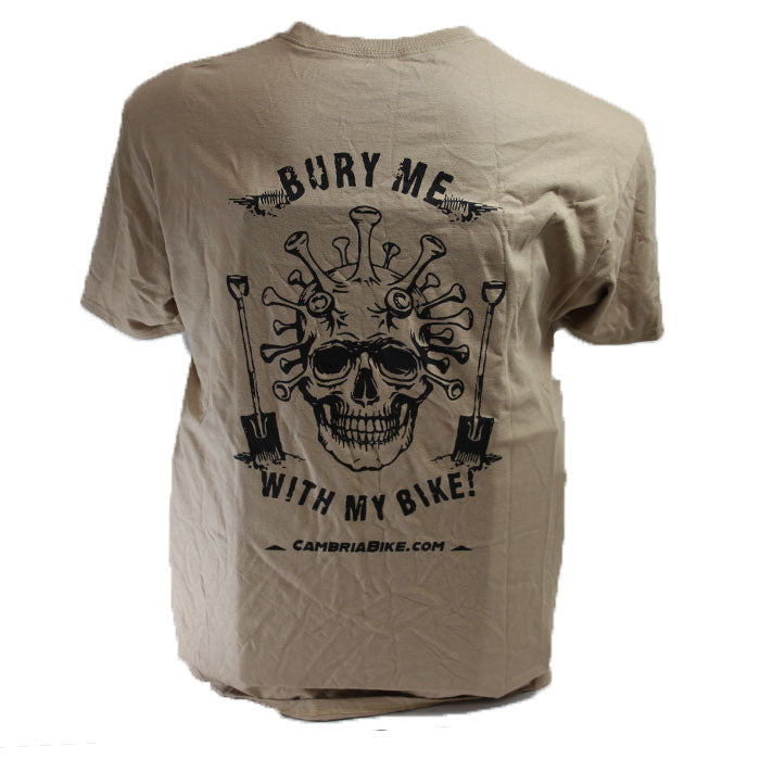 CBO Bury Me with My Bike Tee - Corona - Cardinal