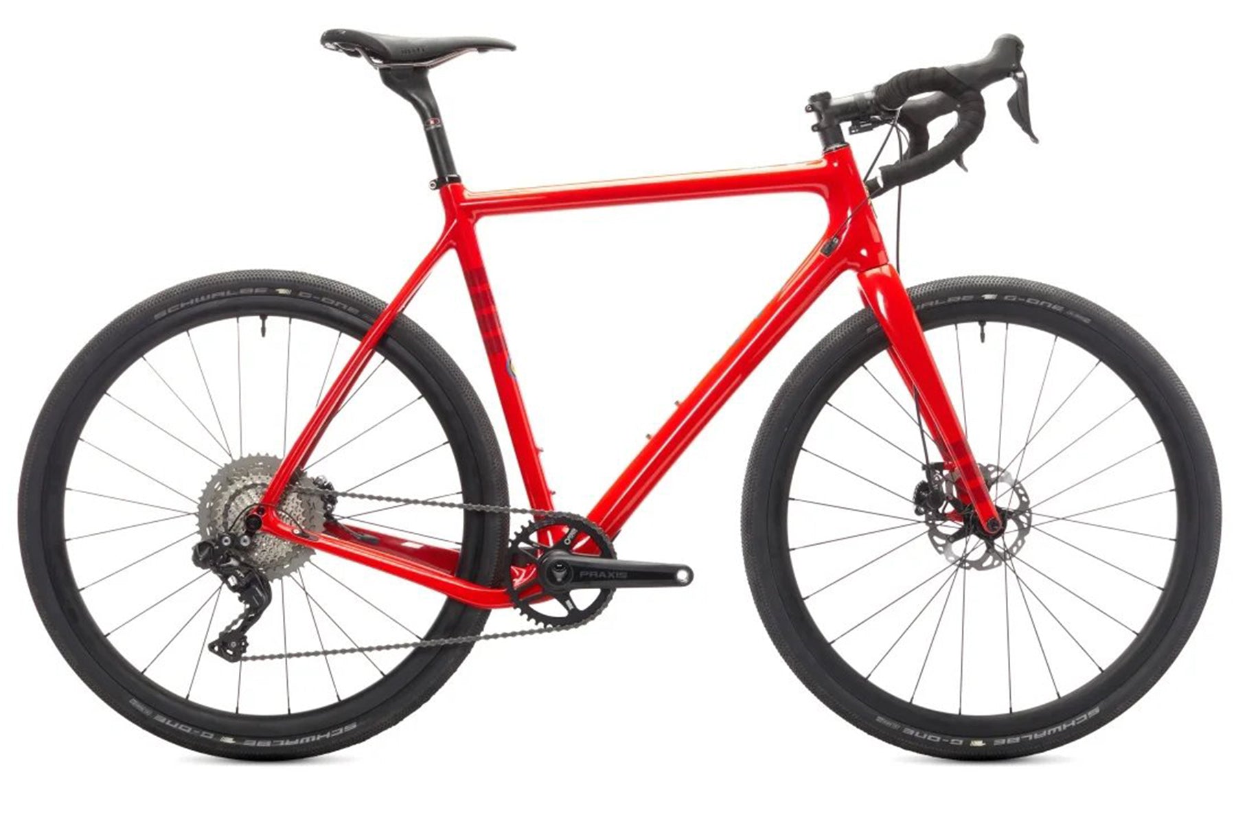 H＋SONエロー32h red ピスト700C Ibis Hakka MX Ultegra Di2/D30 Carbon Road Bike - Red - 53cm - Demo
