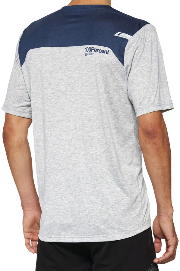100% Airmatic Short Sleeve MTB Jersey - Gray-Midnight