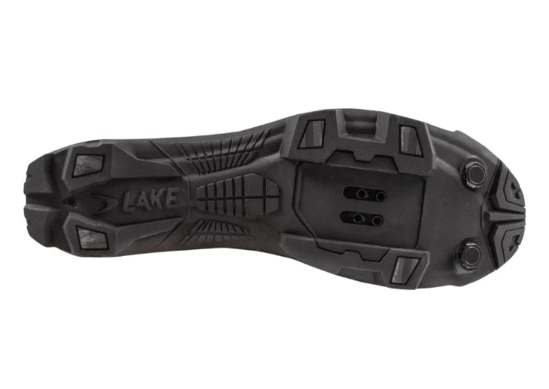 Lake MX239 Gravel Shoe - Wide - Black-Black
