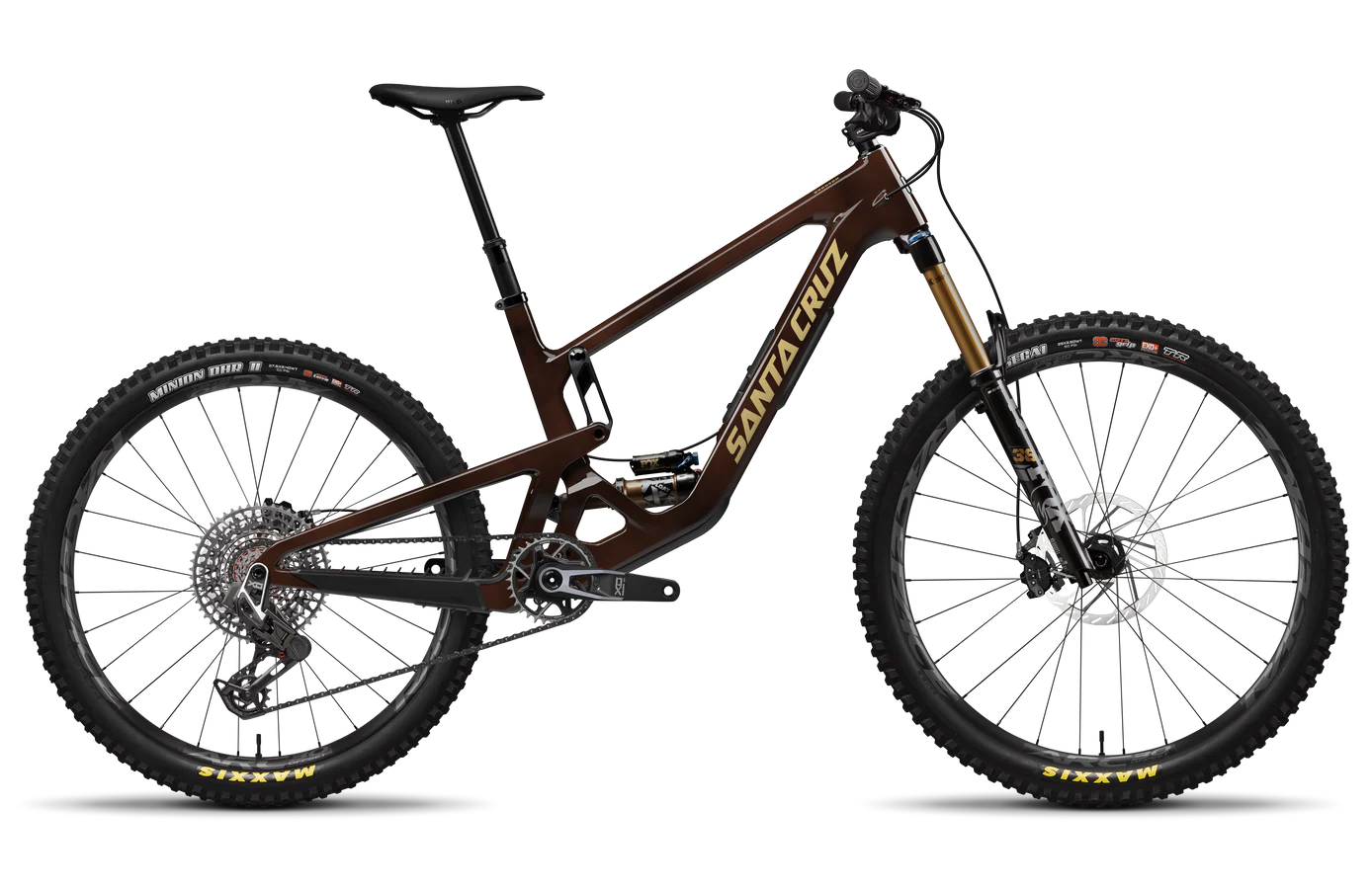 Santa Cruz Bronson 5 CC MX - X0 AXS - Root Beer - 2025 – Cambria Bike