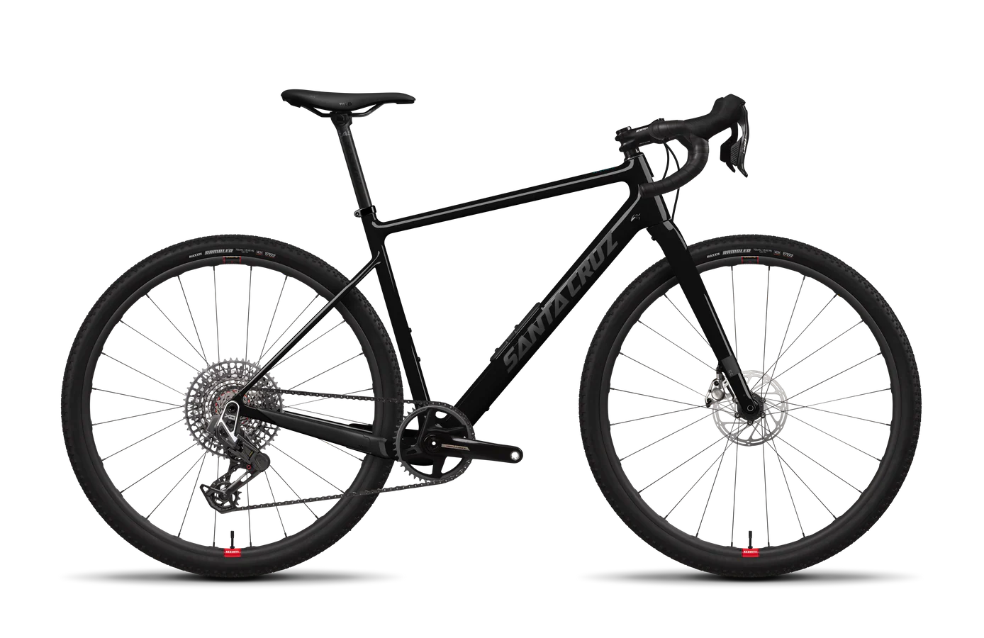 Santa Cruz Stigmata CC 700c - Red Force 1x Reserve - Gloss Black Sparkle - 2025
