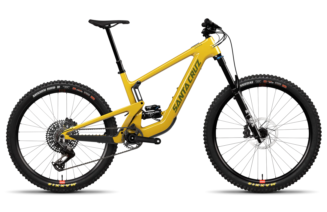cruz electric bicycles Santa Cruz Heckler SL Carbon MX - 90 Kit - Gloss Mustard Yellow