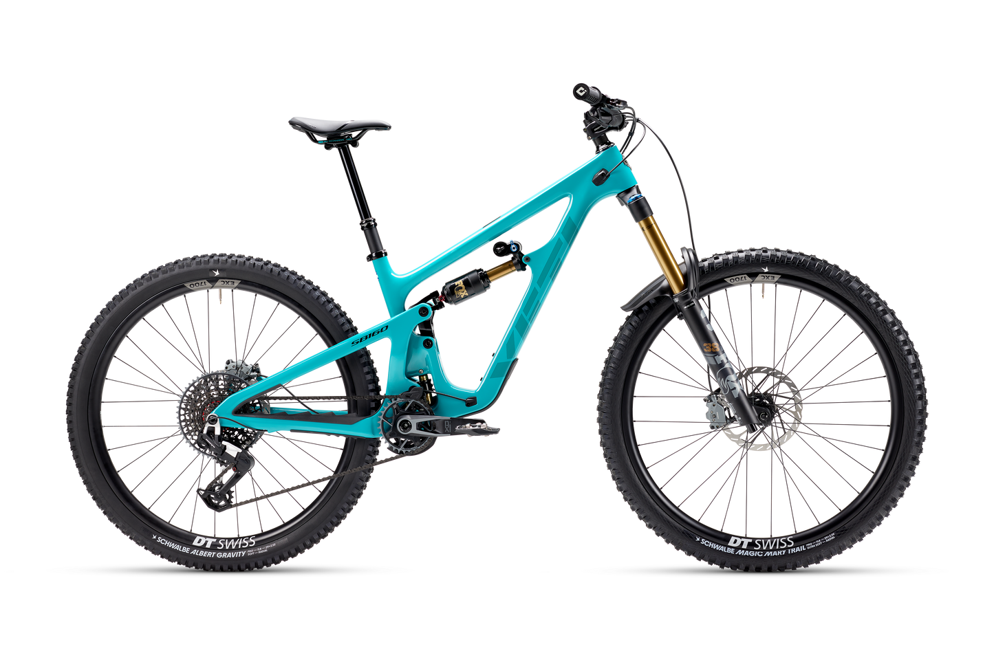 Yeti SB160 T2 29 - Eagle 90/X0 - EXC 1501 Carbon Wheels - Turquoise