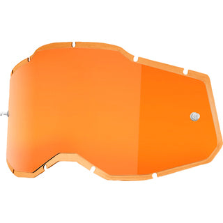 100% Racecraft 2/Accuri 2/Strata 2 Replacement Lens - Injected - Persimmon