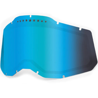 100% Racecraft 2/Accuri 2/Strata 2 Dual Vented Replacement Lens - Blue
