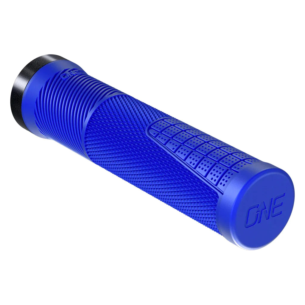 OneUp Thin Lock-On MTB Grips - Blue