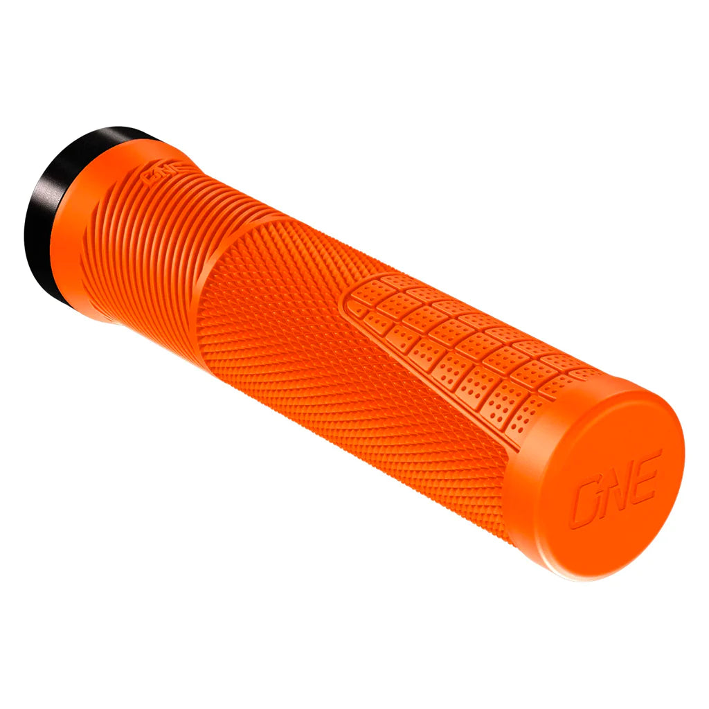 OneUp Thin Lock On MTB Grips Orange Cambria Bike