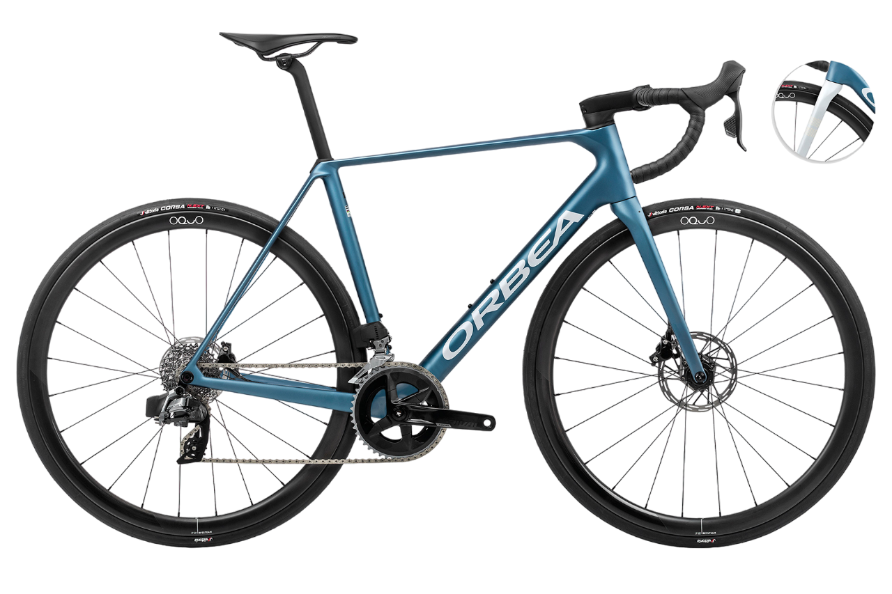 Orbea Orca M31eTeam 700c - Slate Blue-Halo Silver - 2025 – Cambria