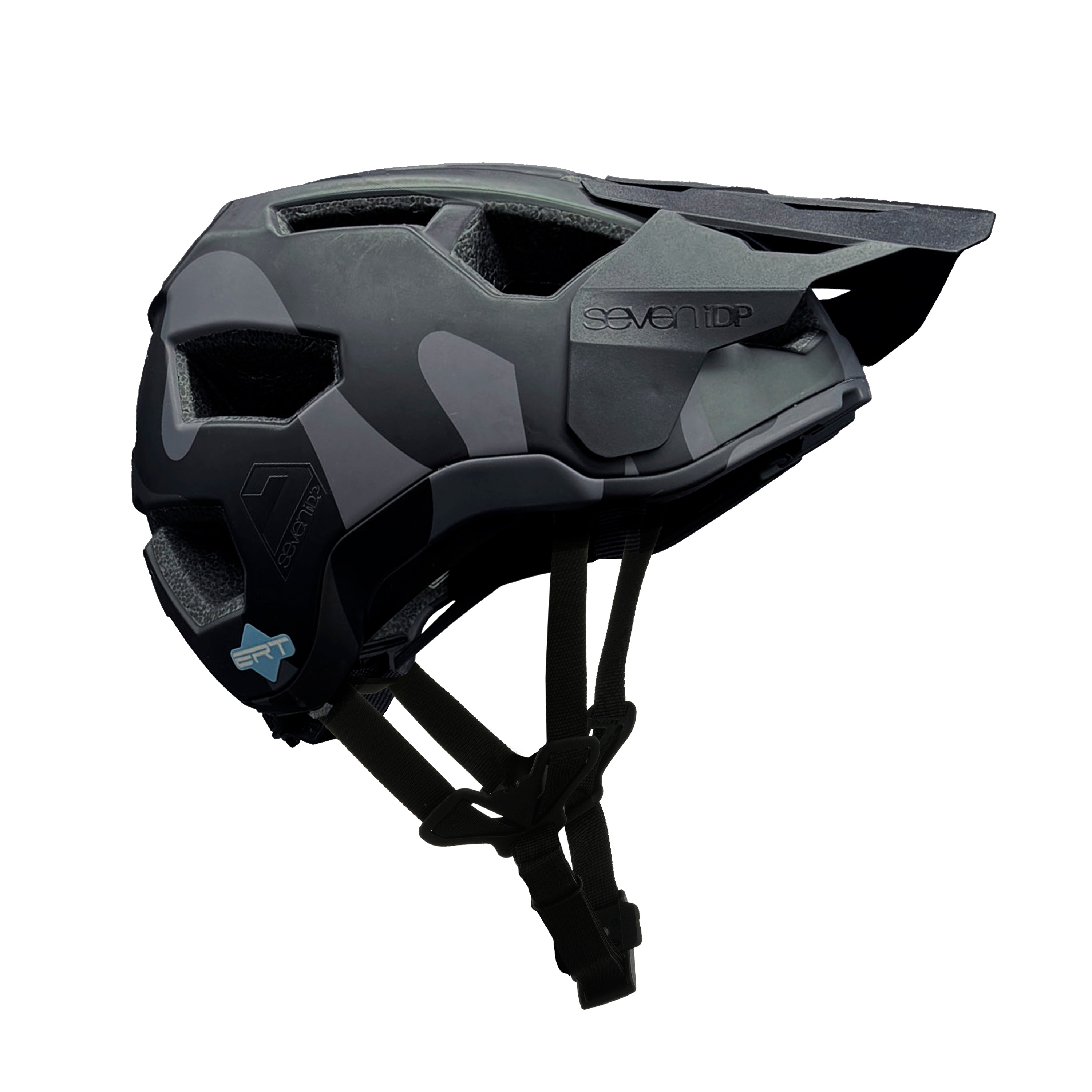 7iDP Project 21 Pro Trail Helmet , Matte Black Camo, XL/2XL