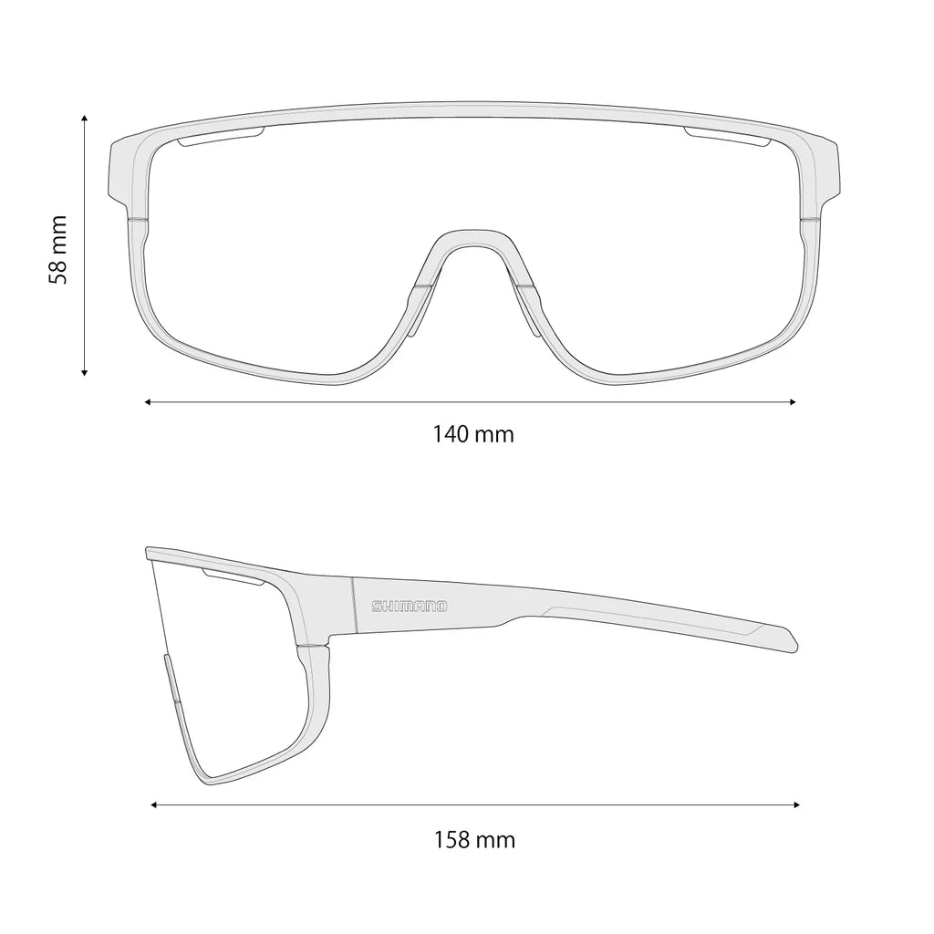 Shimano Pulsar Photochromic Sunglasses - Matte Black