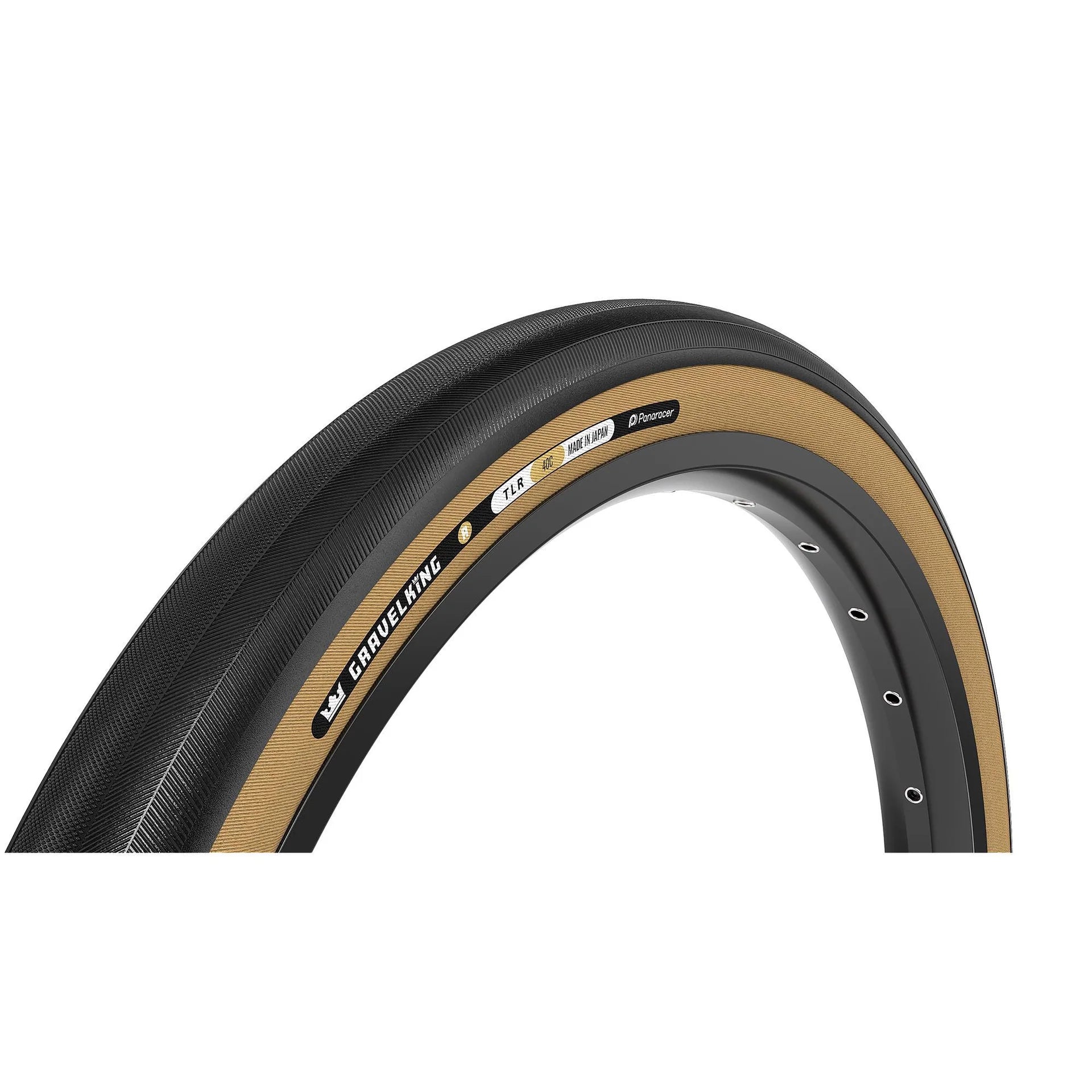 Panaracer Gravelking SS R 700c Folding Gravel Tire Black Amber Cambria Bike