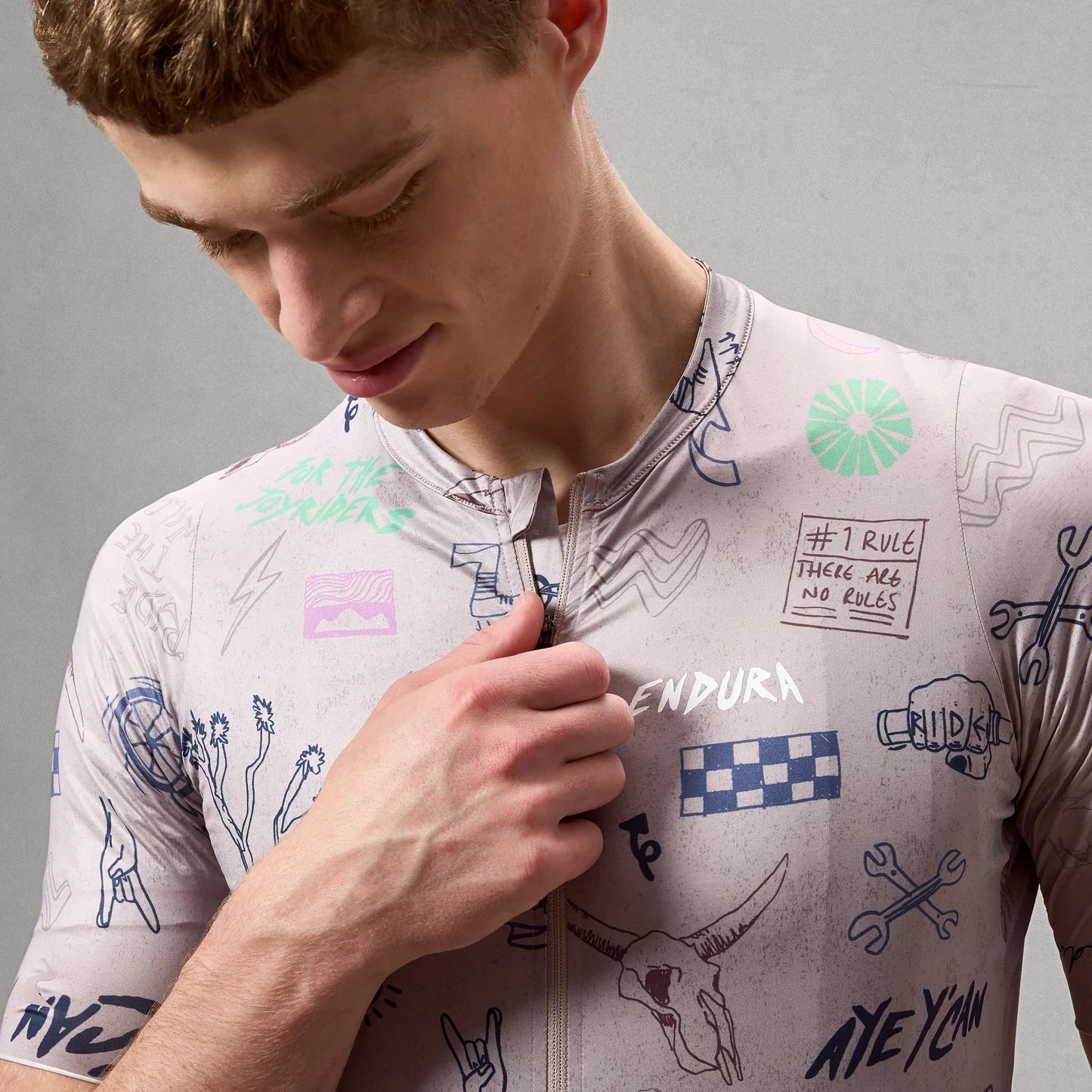 Endura Pro SL Short Sleeve Print Road Jersey - Titanium
