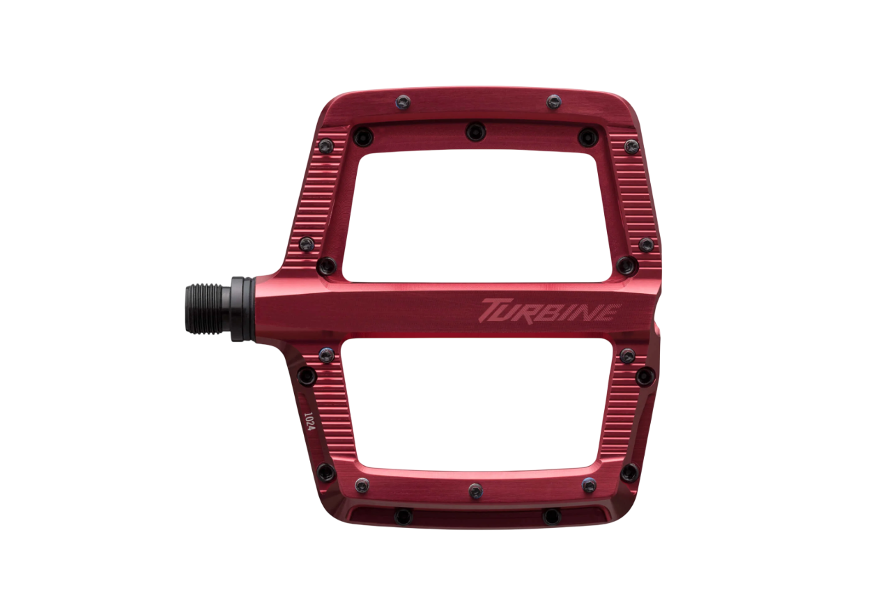 Race Face Turbine Flat Pedal - Red