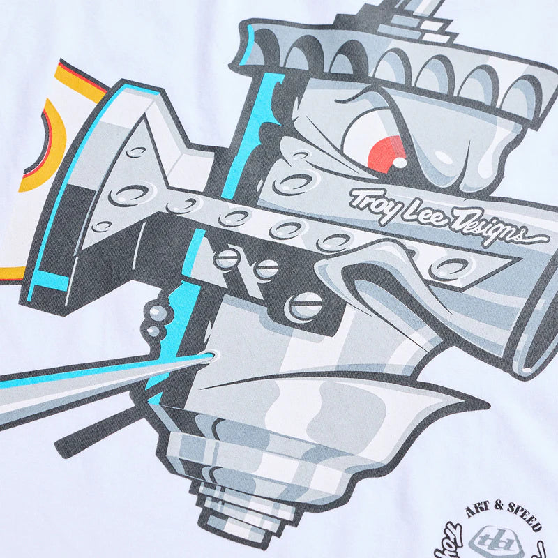 Troy Lee Designs Carb Short Sleeve Tee - White
