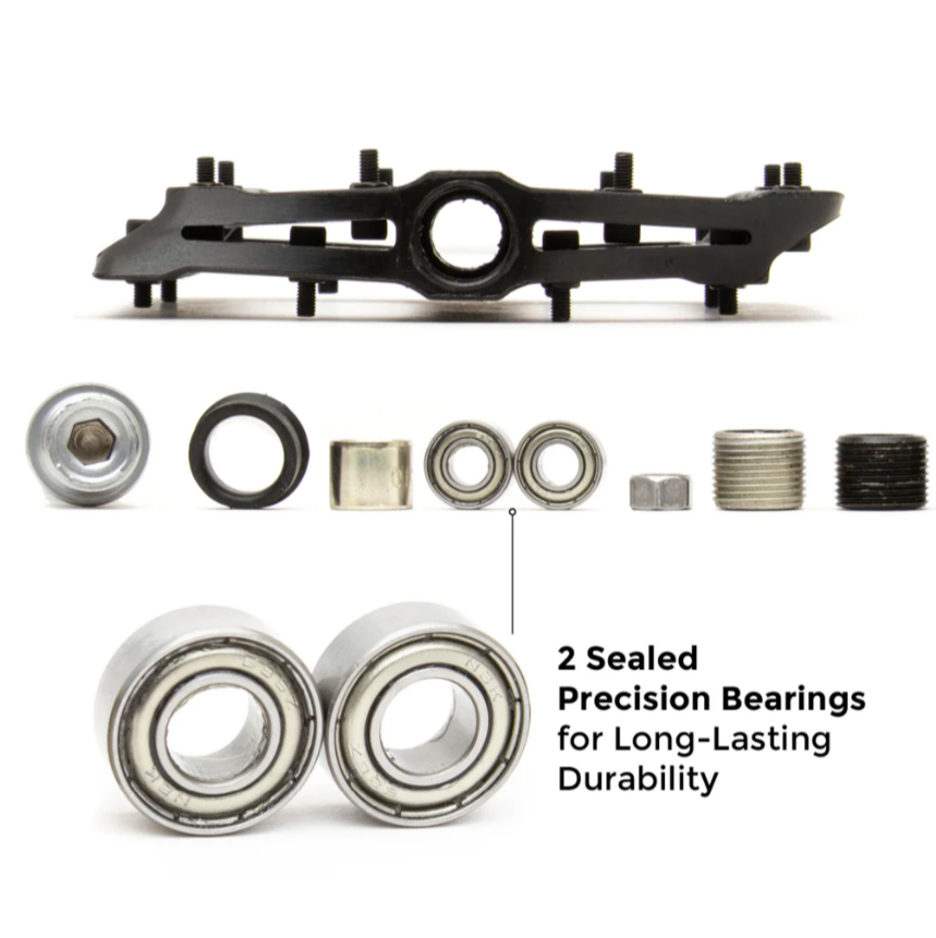 Eastern EZRA Flats Plus BMX Pedals - Red