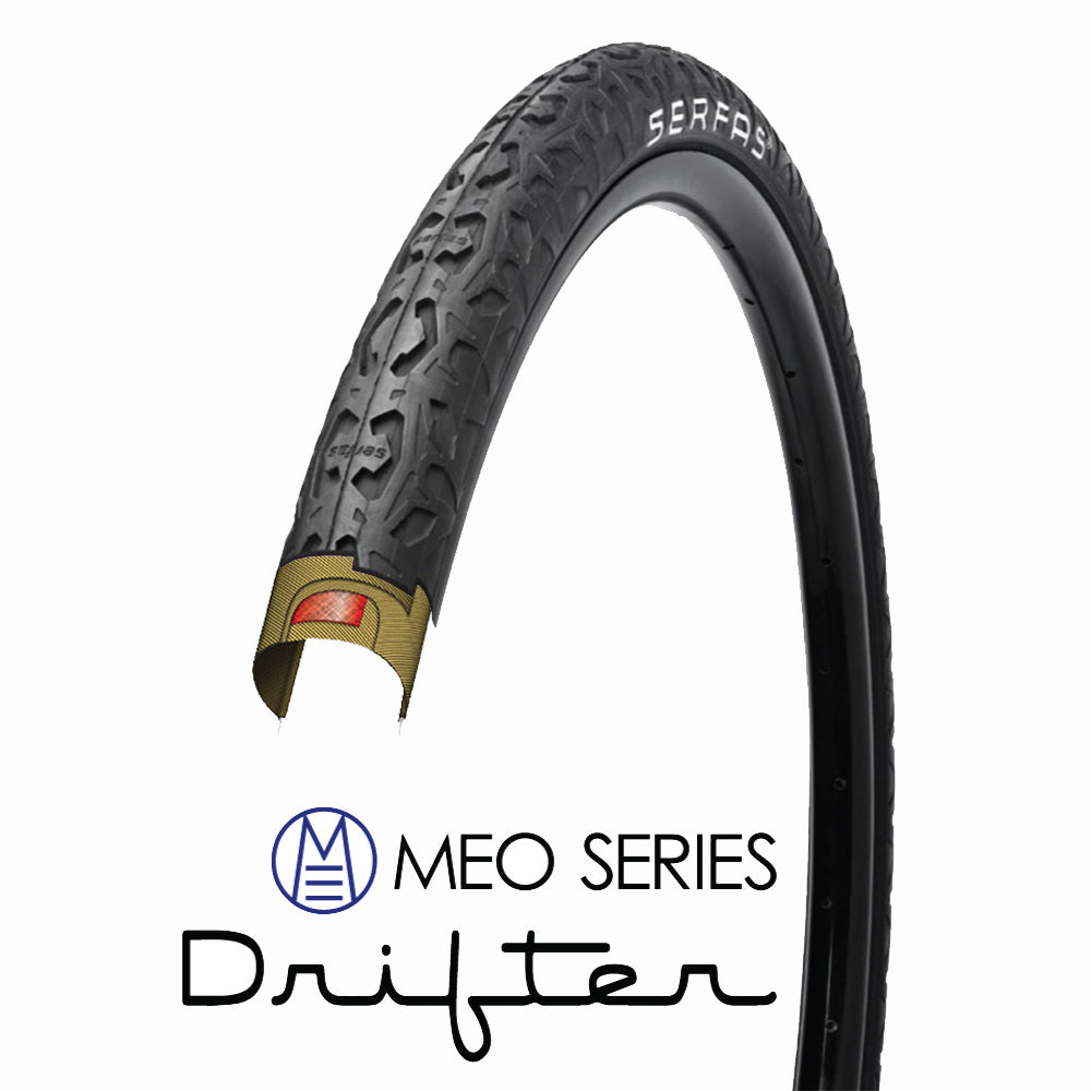 Serfas MEO CTR Drifter 26" Wire City Tire - Black