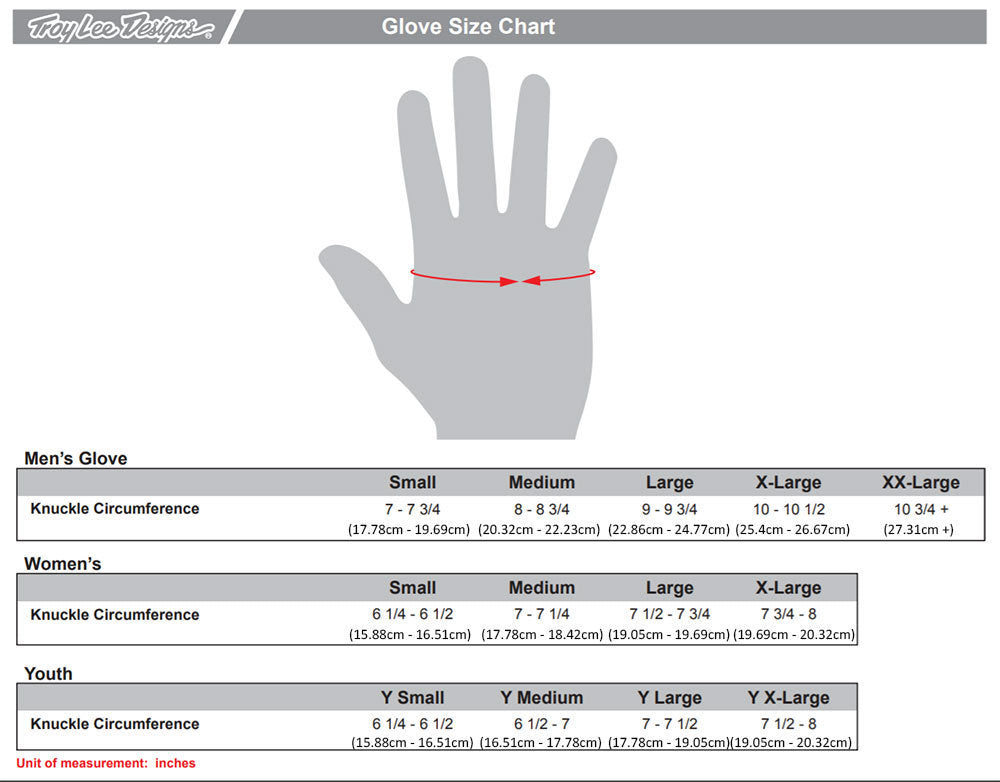 Troy Lee Designs Flowline MTB Glove - Mono - Steel Blue
