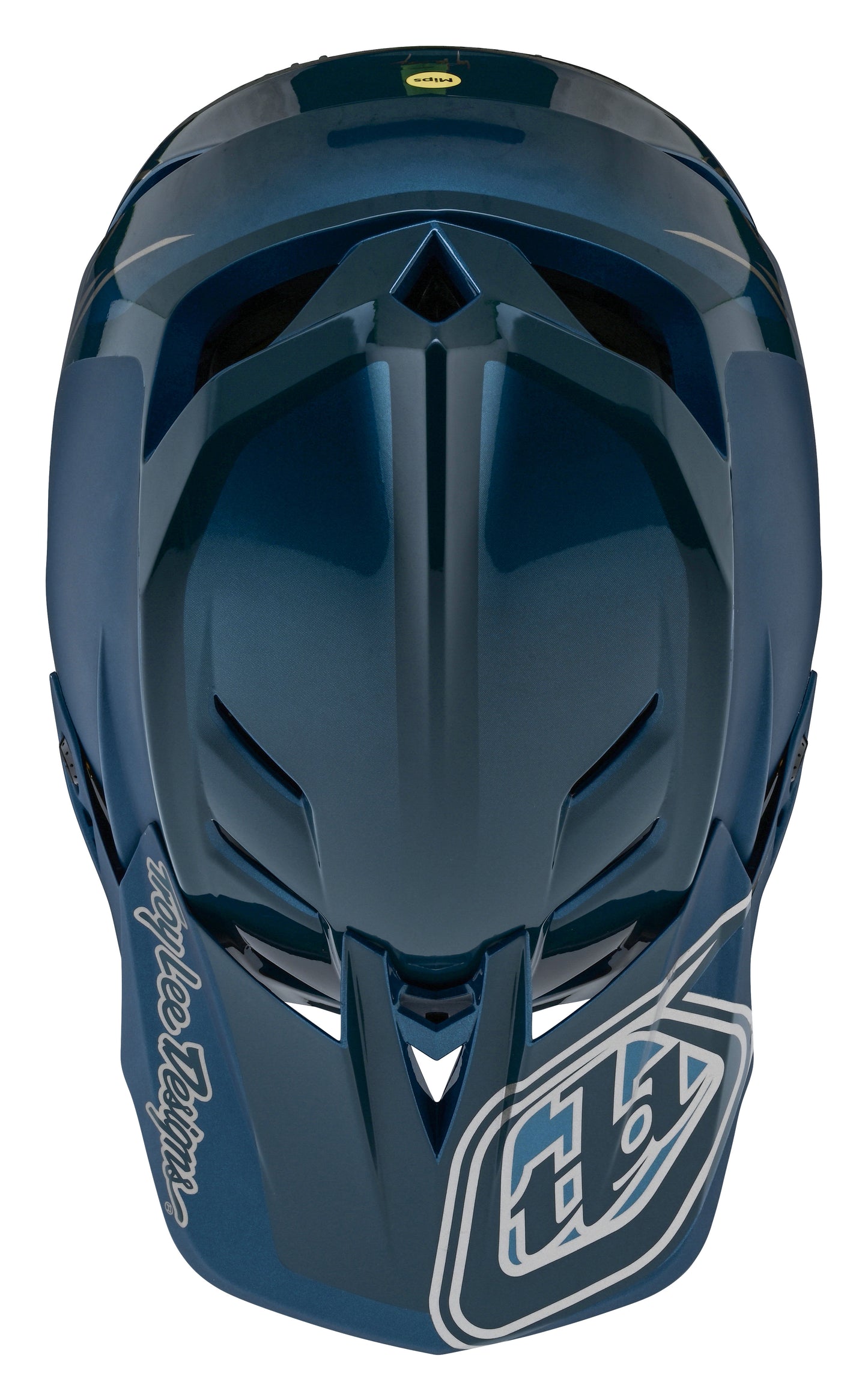 Troy Lee Designs D4 Polyacrylite Full Face Helmet with MIPS - Shadow - Blue