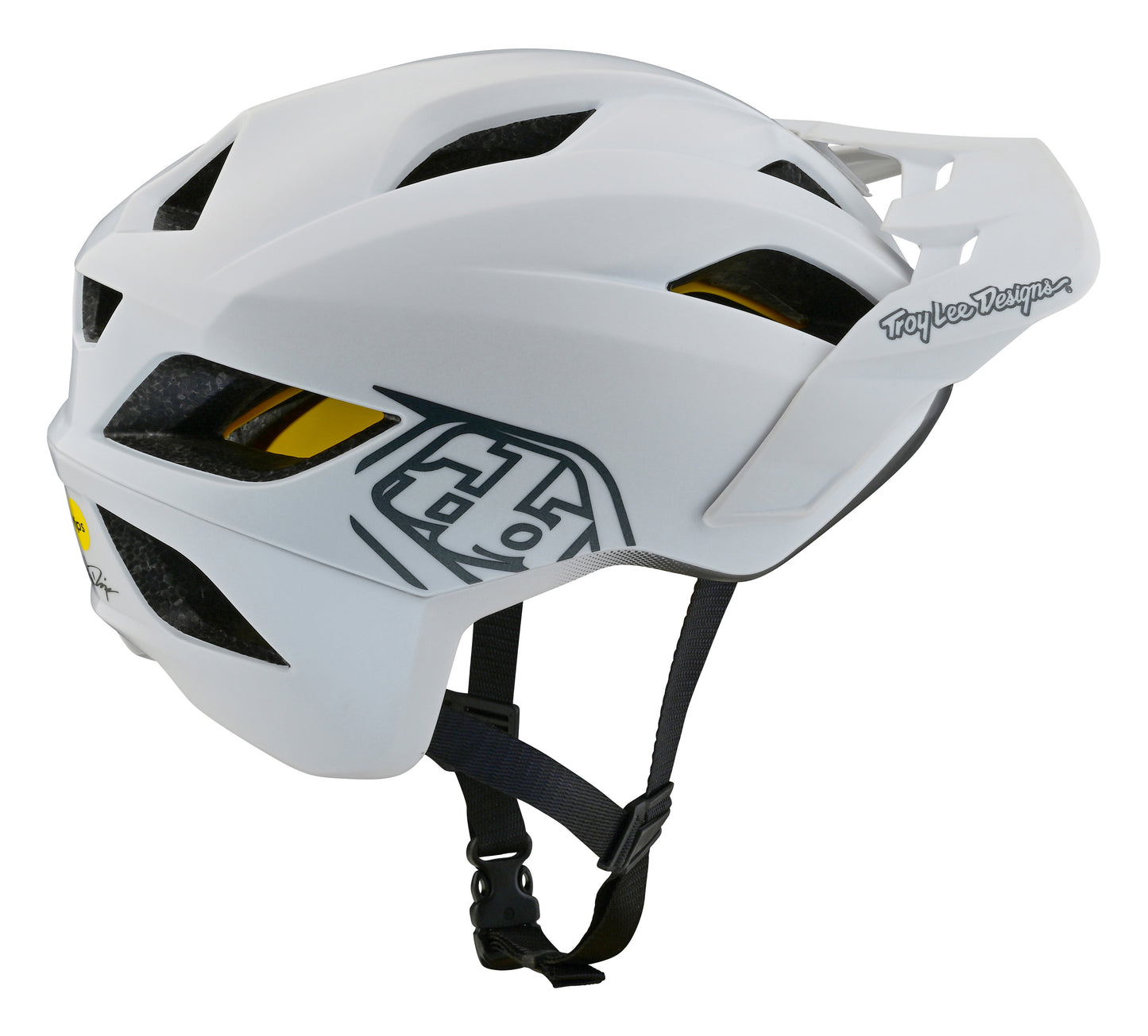 Troy Lee Designs Flowline MTB Helmet with MIPS - Point - White