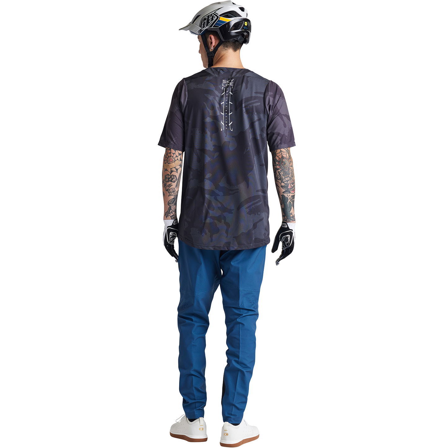 Troy Lee Designs Skyline Short Sleeve MTB Jersey - Shadow Camo - Carbon