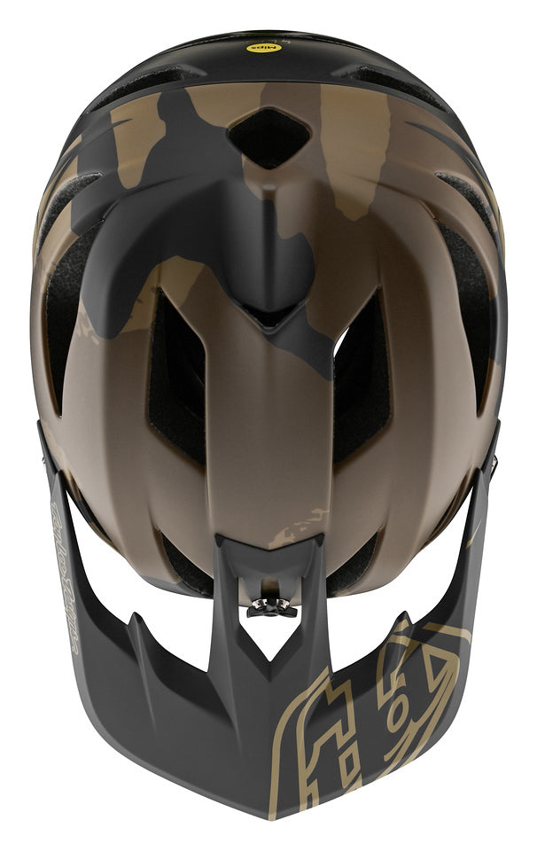 Troy Lee Designs Stage Full Face Helmet with MIPS - Stealth - Camo Olive